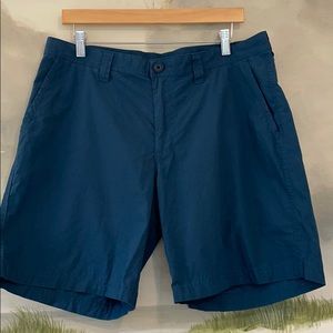 Mens Columbia Shorts- Size 34 Dark Teal Blue